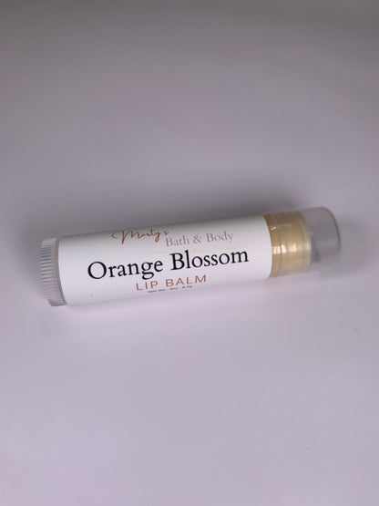 One tube of Orange Blossom naturally flavored lip balm.