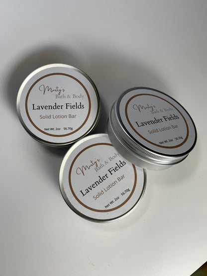Lavender Fields Solid Lotion Bar