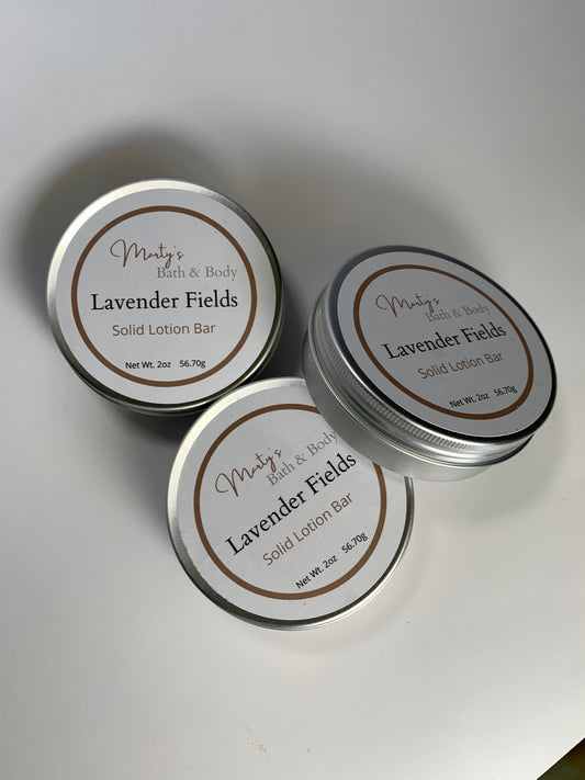 Lavender Fields Solid Lotion Bar