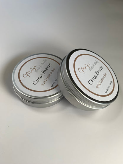 Citrus Breeze Solid Lotion Bar